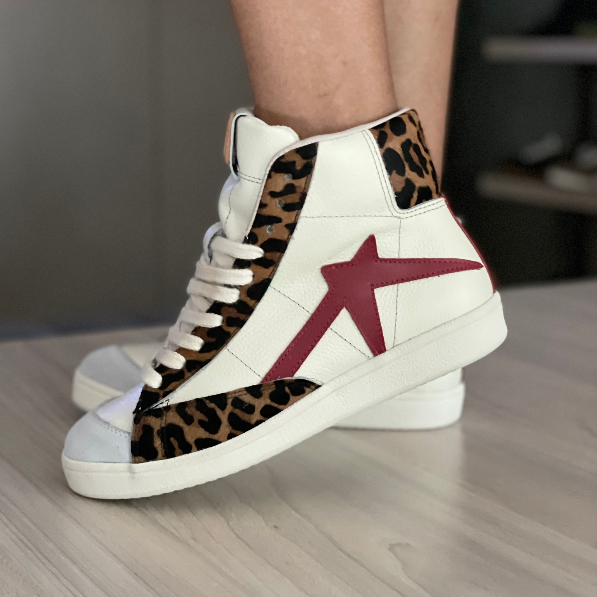 Tenis botin VICKINGO Blanco hueso