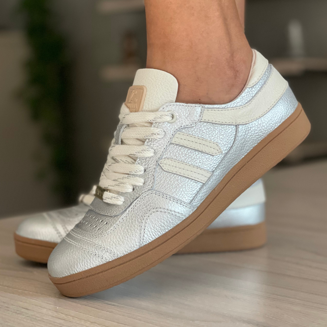 Tenis MILAN Plateado