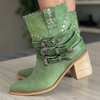 Bota caña media MARIA JUANA Verde