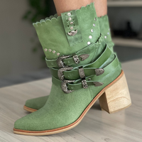 Bota caña media MARIA JUANA Verde