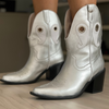 Bota caña media DAKOTA Plateada