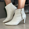Botin STILETTO blanco hueso