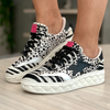 Tenis PALERMO print blanco negro