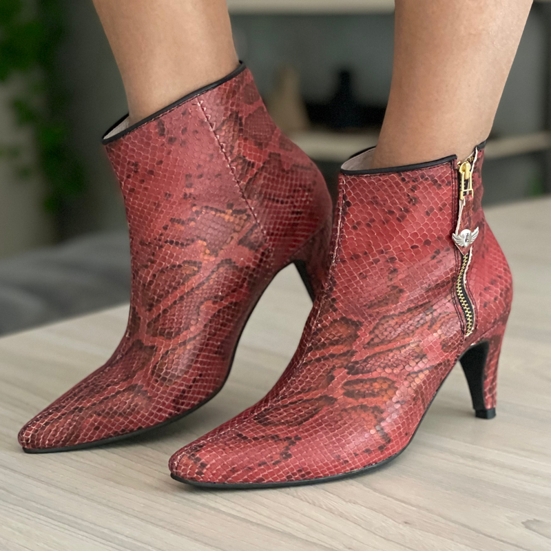 Botin STILETTO piton vino