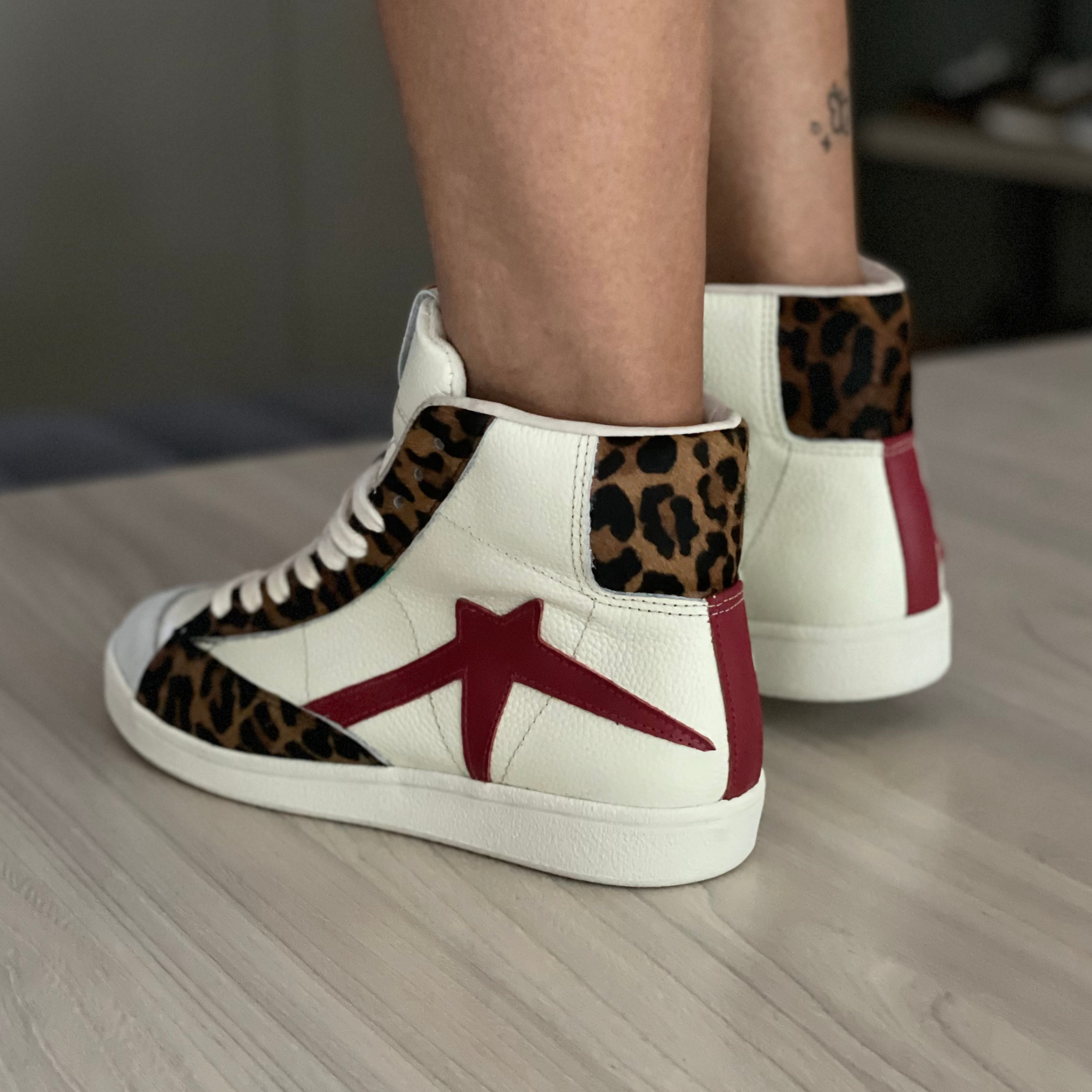 Tenis botin VICKINGO Blanco hueso