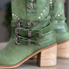 Bota caña media MARIA JUANA Verde