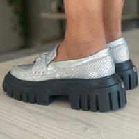 Mocasin ROMA Plata