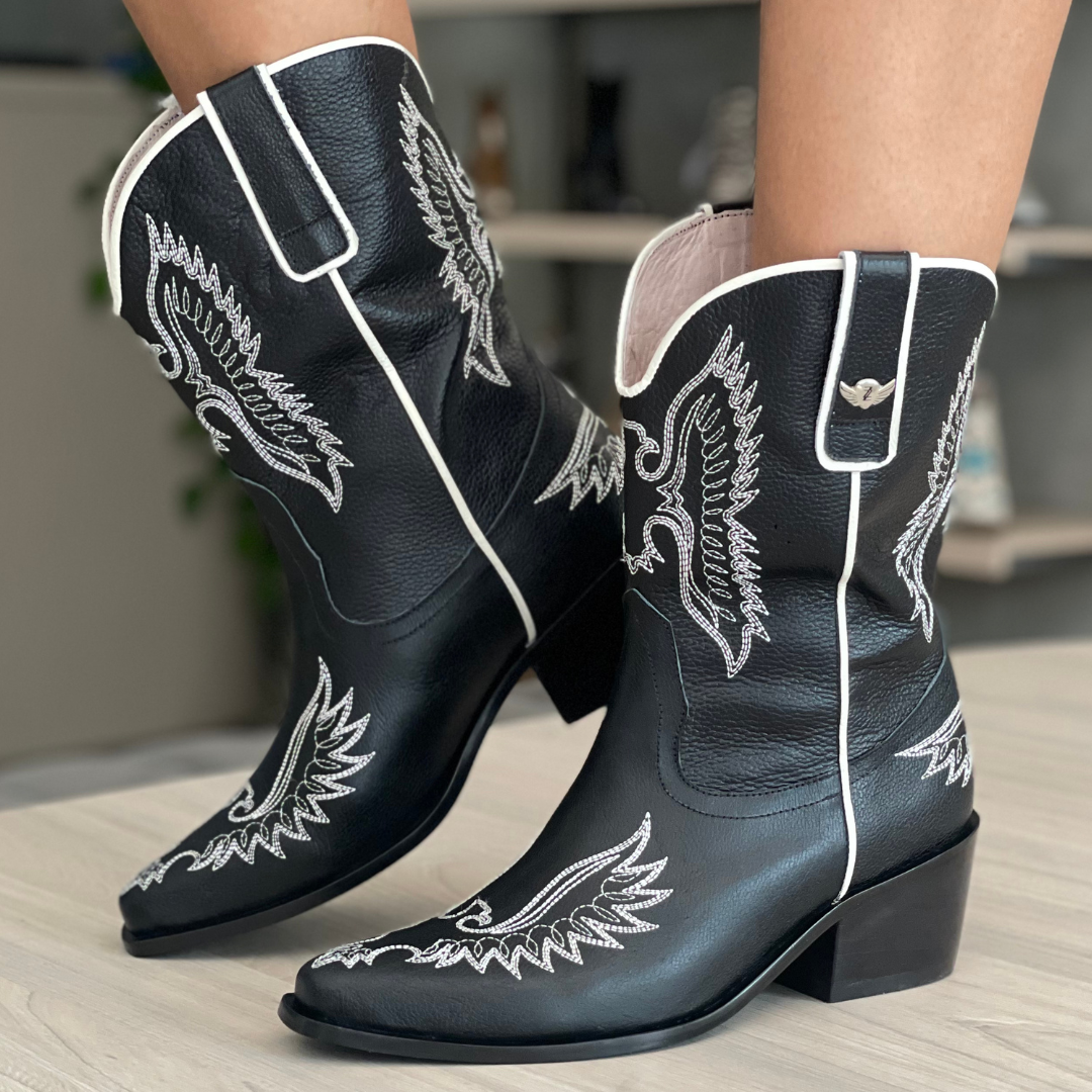 Bota caña media WESLEY Negra