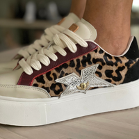 Tenis MALIBU leopardo print