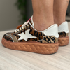 Tenis PALERMO print Miel