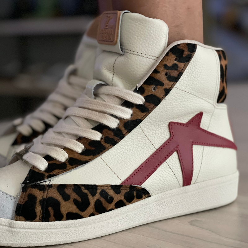 Tenis botin VICKINGO Blanco hueso