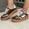 Tenis PALERMO print Miel
