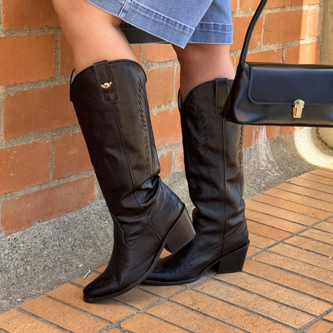 Bota caña larga WESLEY negra