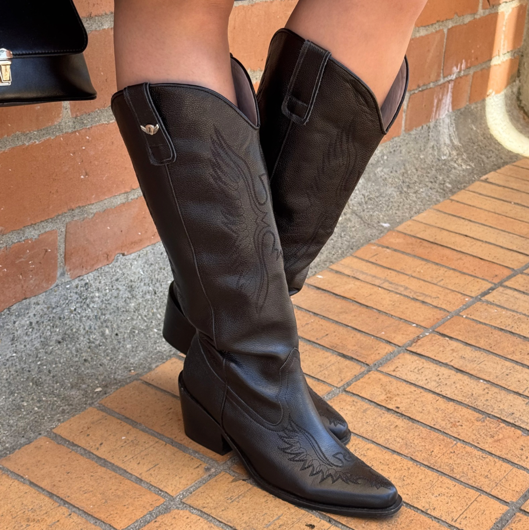 Bota caña larga WESLEY negra